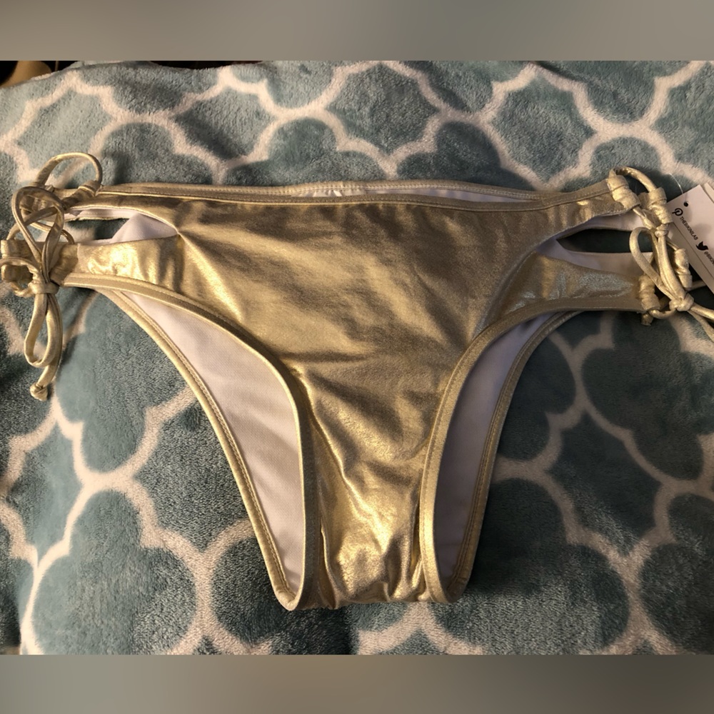 BikiniLab Gold Bikini Bottoms